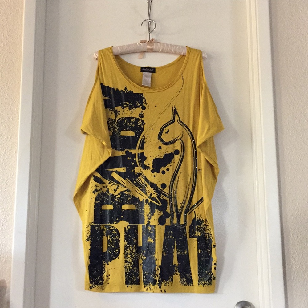 Ginger color Cut Out Shoulder Top